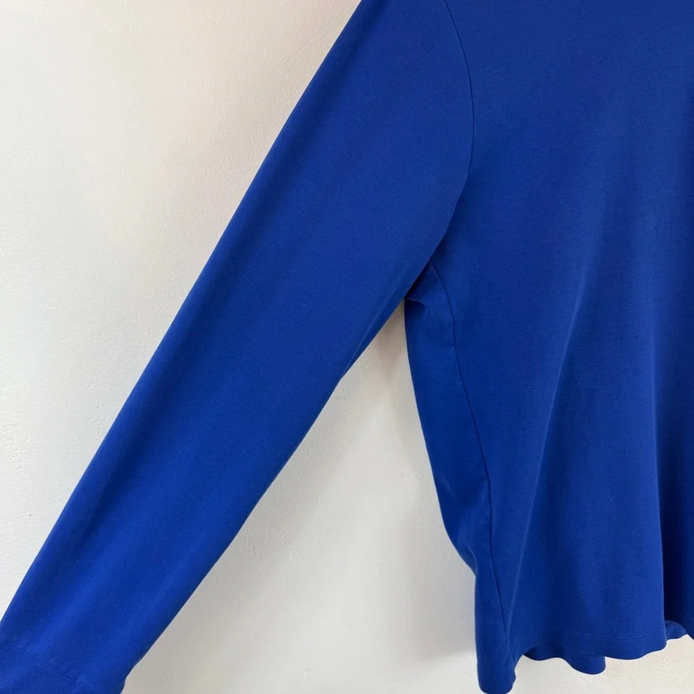 Polo‎ Ralph Lauren Quarter Zip Pullover Blue Pima Cotton Preppy Old Money Golf L